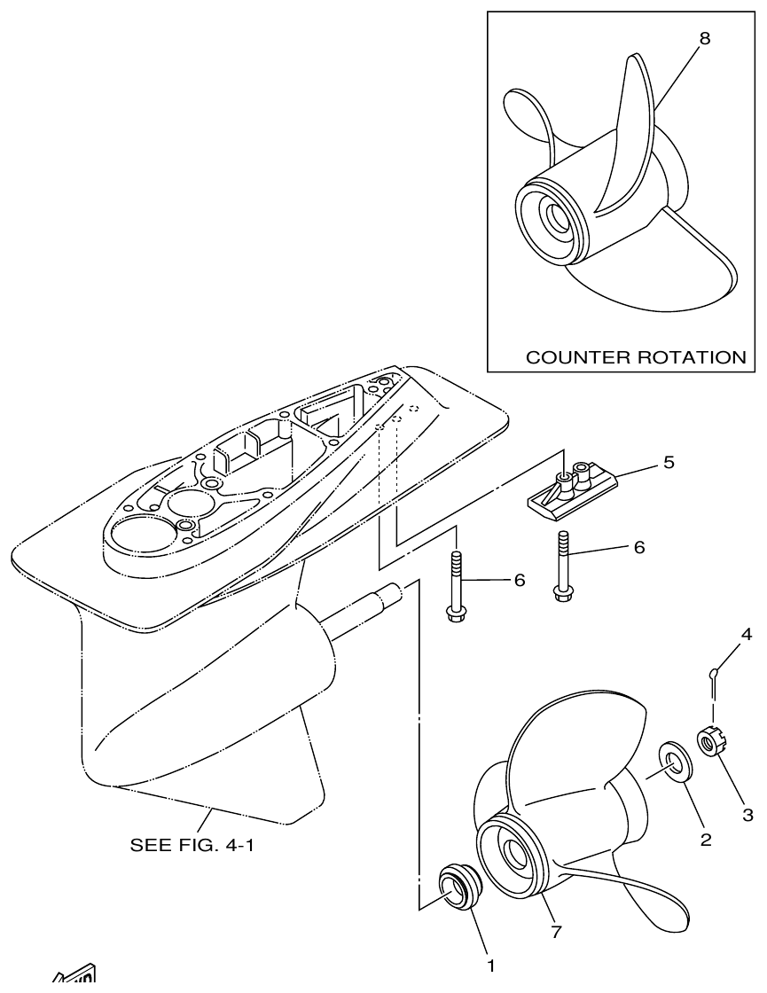 Yamaha DE DHD (6U32) LOWER CASING & DRIVE 2 parts diagram